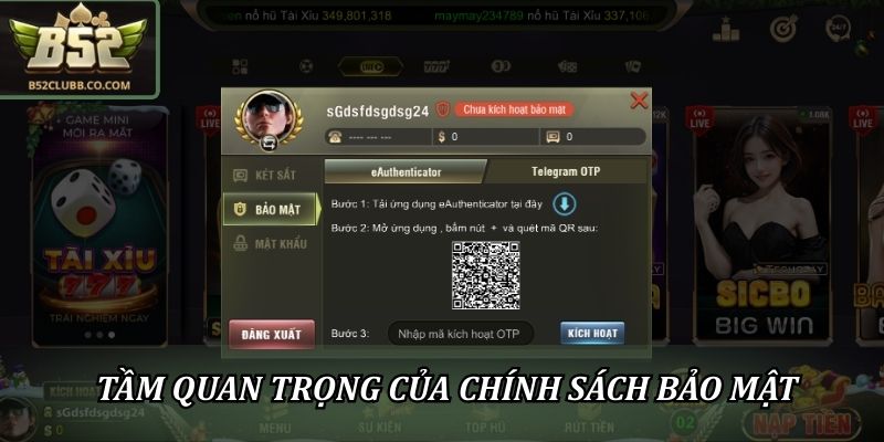 Tầm quan trọng của chính sách bảo mật